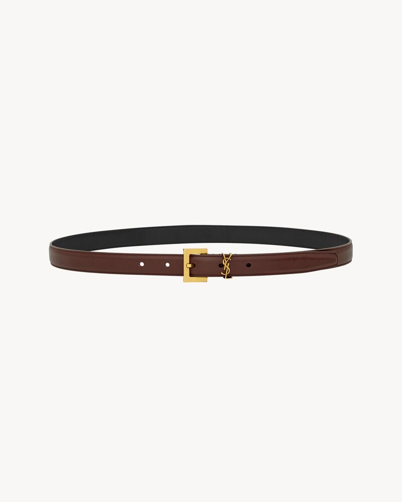 cassandre thin belt in smooth leather - Image 2